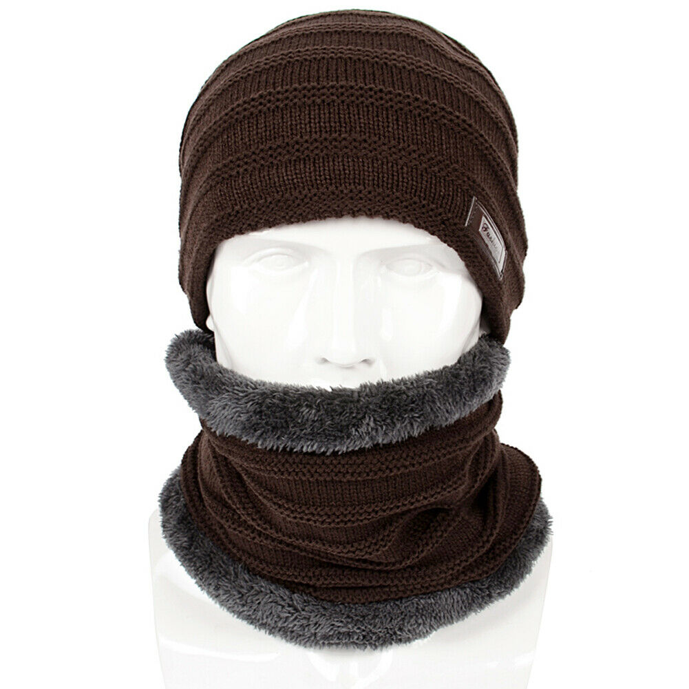 Ensemble pour hommes chapeau écharpe | , ensemble bonnet, Baggy, casquette de Ski en laine chaude et polaire, chapeau et écharpe, ensemble pour chef de cuisine