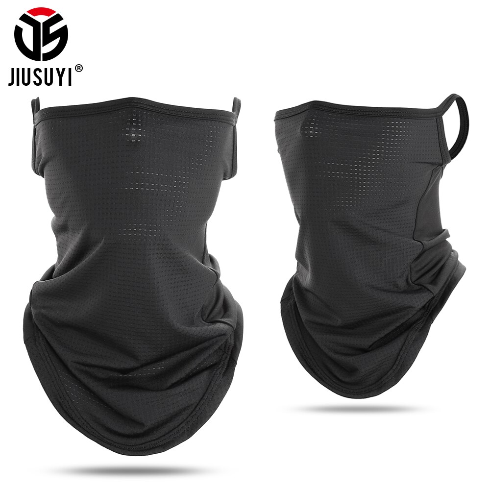 Sort hvid hals gamacher tube tørklæder åndbart ansigtsdæksel ørehængende balaclava sommersol anti-uv bandana pandebånd mænd kvinder