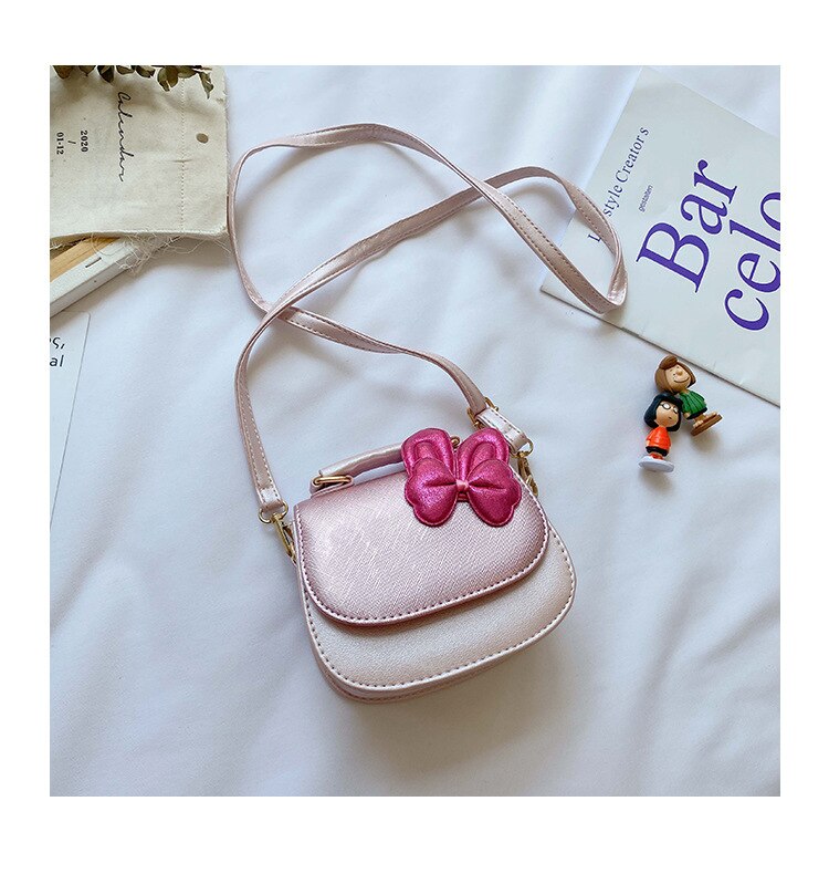 Kids Mini Purses and Handbags Mini Crossbody Cute Little Girl Small Coin Wallet Pouch Baby Girls Party Hand Bags Purse: light pink