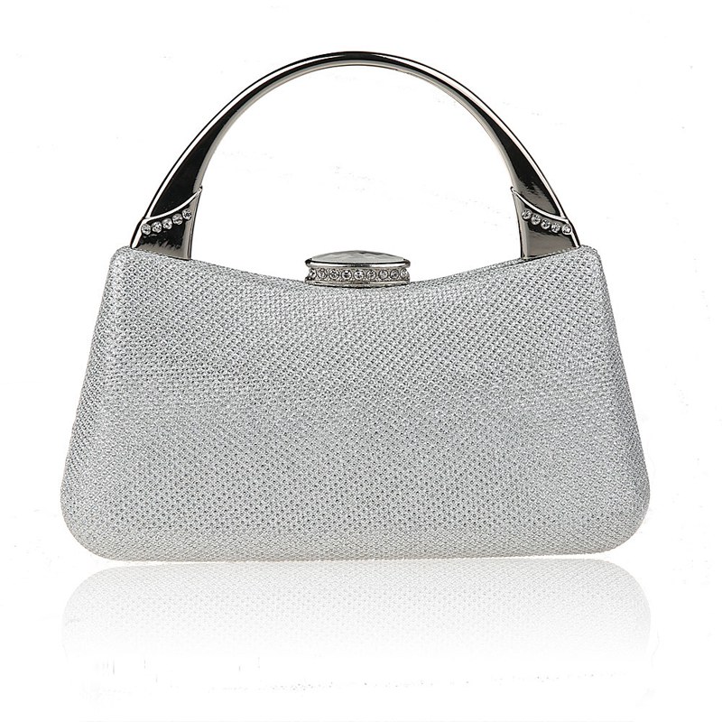 Crystal Diamond Day Clutch Bags Glitter Silver Blue Evening bags Gold Day Clutches Party Purse Woman Wedding Handbags: silver