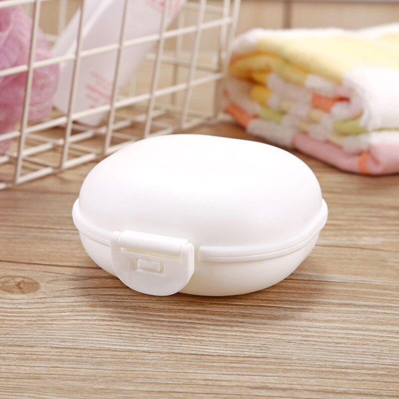 Travel Soap Box,Soap Bar Holder Dish Container Case,Leak Proof,Portable,Best for Bathroom,Shower,Gym,School,Camping,Vacation,: White