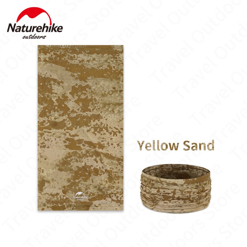 Naturehike Zomer Cool Bandana Ice Cool Magic Hoofddoek Ademend Sneldrogend Riding Masker Outdoor Running Fitness Hoofdband: Yellow Sand