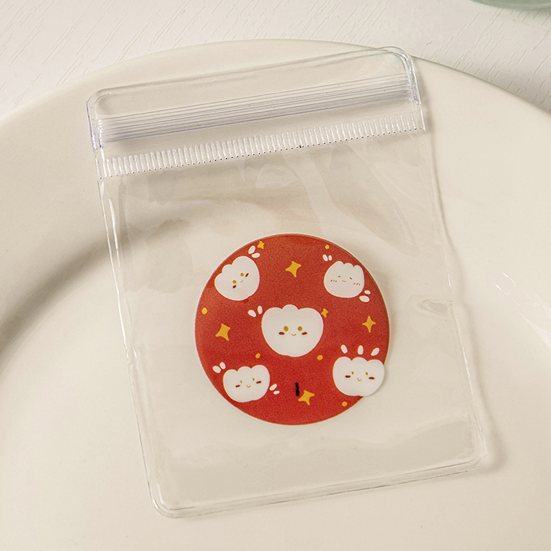 Sacchetti per gioielli in PVC trasparente da 20 pezzi sacchetti sacchetto di immagazzinaggio carino anti-ossidazione per orecchini collana braccialetto Schermo sacchetto di imballaggio