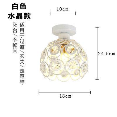 Land Plafond Lamp Nordic Smeedijzeren Retro Gang Hal Veranda Balkon Dressing Room Plafondlamp Geometrie