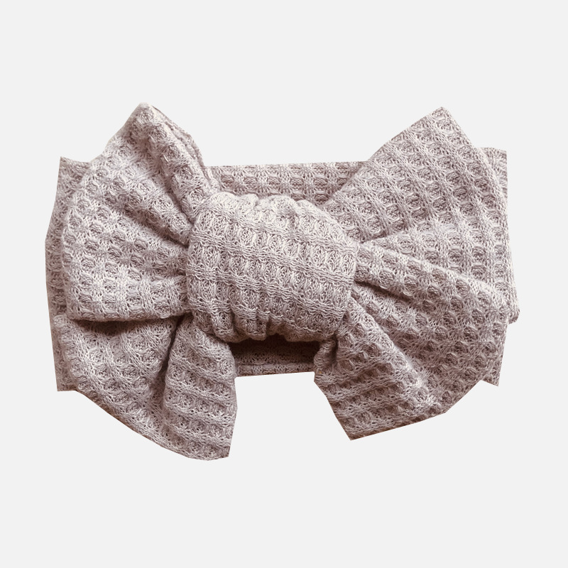 Diadema con lazo grande para bebé, turbante de dibujos animados, banda elástica suave para el cabello para niños, accesorios para el cabello para niña: 03