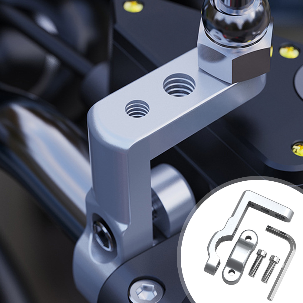 Adaptateur de montage de support de rétroviseur de vélo électrique de moto pour pince de support de guidon de 22mm M6 M8 M10 trou de vis CNC