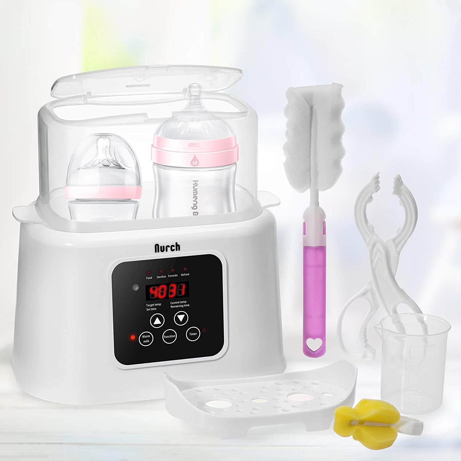 Lhs Multifunctionele Automatische Baby Fles Voedsel Melk Warmer Met Desinfecteren Functie Thermostaat Desinfectie Keuken Accessoires