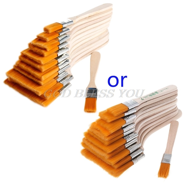 12Pcs Wooden Painting Brush Artists Acrylic Oil Painting Tool Art Supply Set