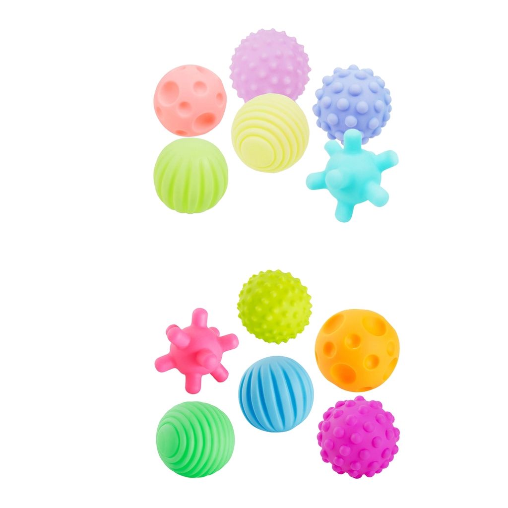 6 Pack Baby Geweven Bal Set, Kids Zintuiglijke Ballen, Zachte Massage Rubberen Ballen Voor Peuters Kinderen Jongens Meisjes