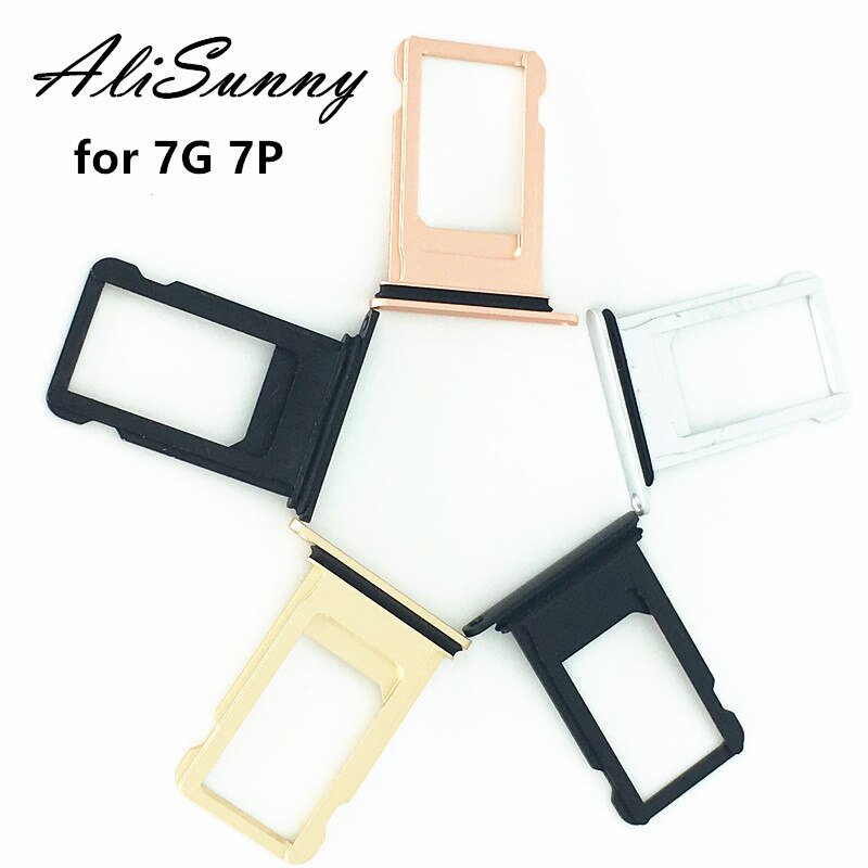 AliSunny 50 stücke SIM Karte Tablett Halfter für iPhone 6S 7 Plus 6SP 7 P SIM Karte Adapter Ersatz teile
