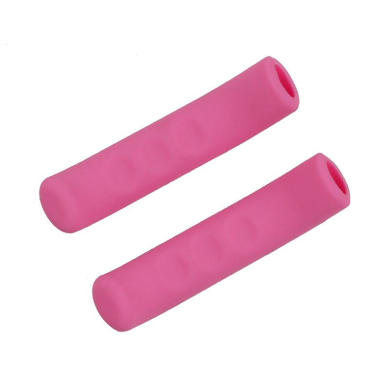 Housse de Protection universelle en Gel de silice, pour poignée de frein de vélo, vtt, cyclisme sur route, équipement fixe: Pink
