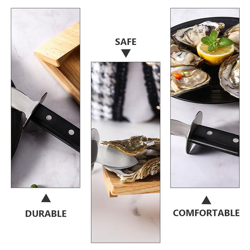 1 Set/9pcs Convenient Oyster Opener Shucking Tool Oyster Shucking Clamp Forks Oyster Tools Oyster Shell Cooking Set