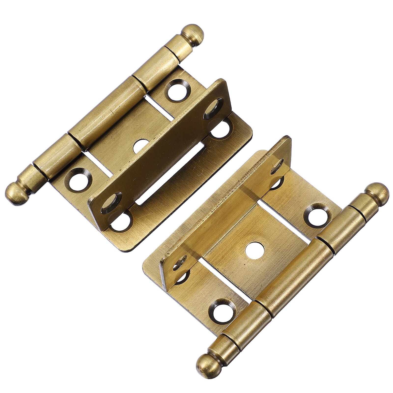 2Pcs Iron Door Hinges Practical Cabinet Hinges Sturdy Furniture Hinges