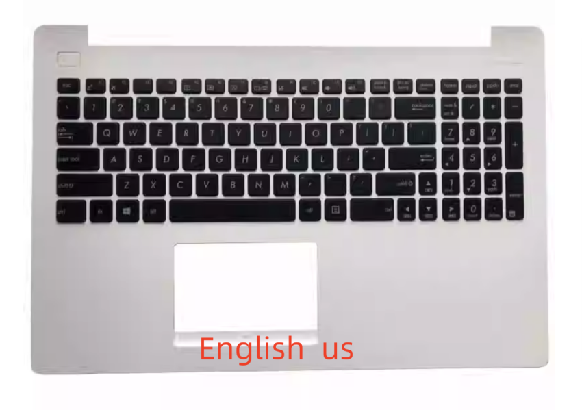 US/Russian Laptop Keyboard for ASUS X503 X503M F503 X553 X553M X553MA K553M K553MA F553M F553MA topcase keyboard with cover C: grey