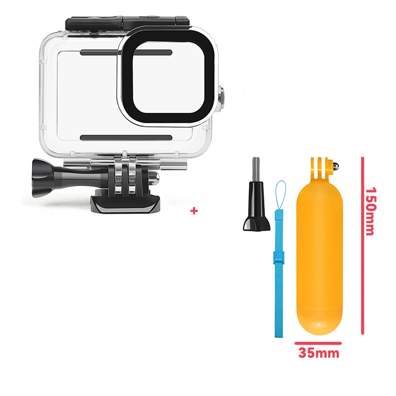 60M Waterproof Case For GoPro Hero 13 12 11 10 9 Underwater Diving Housing Cover for Go Pro Hero 9 10 11 12 13 Accessories: RED COLOR