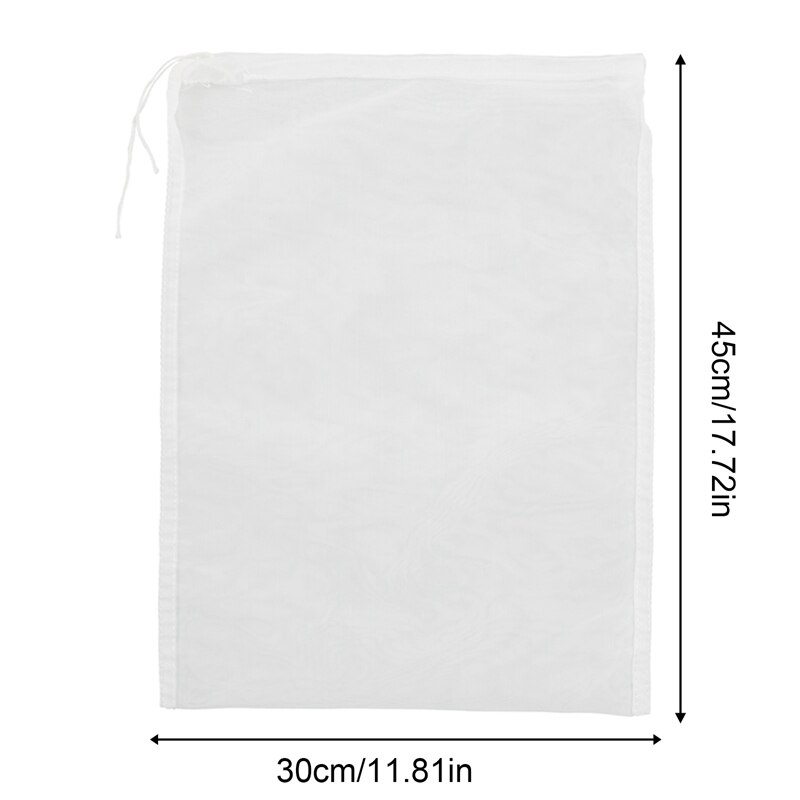 Olut homebrew suodatinpussi maltaiden keittämiseen kiehuva vierre mäski siivilä työkalu verkko nylon ruokasiivilä pussi pähkinämehu keittiövälineet: 30 x 45cm