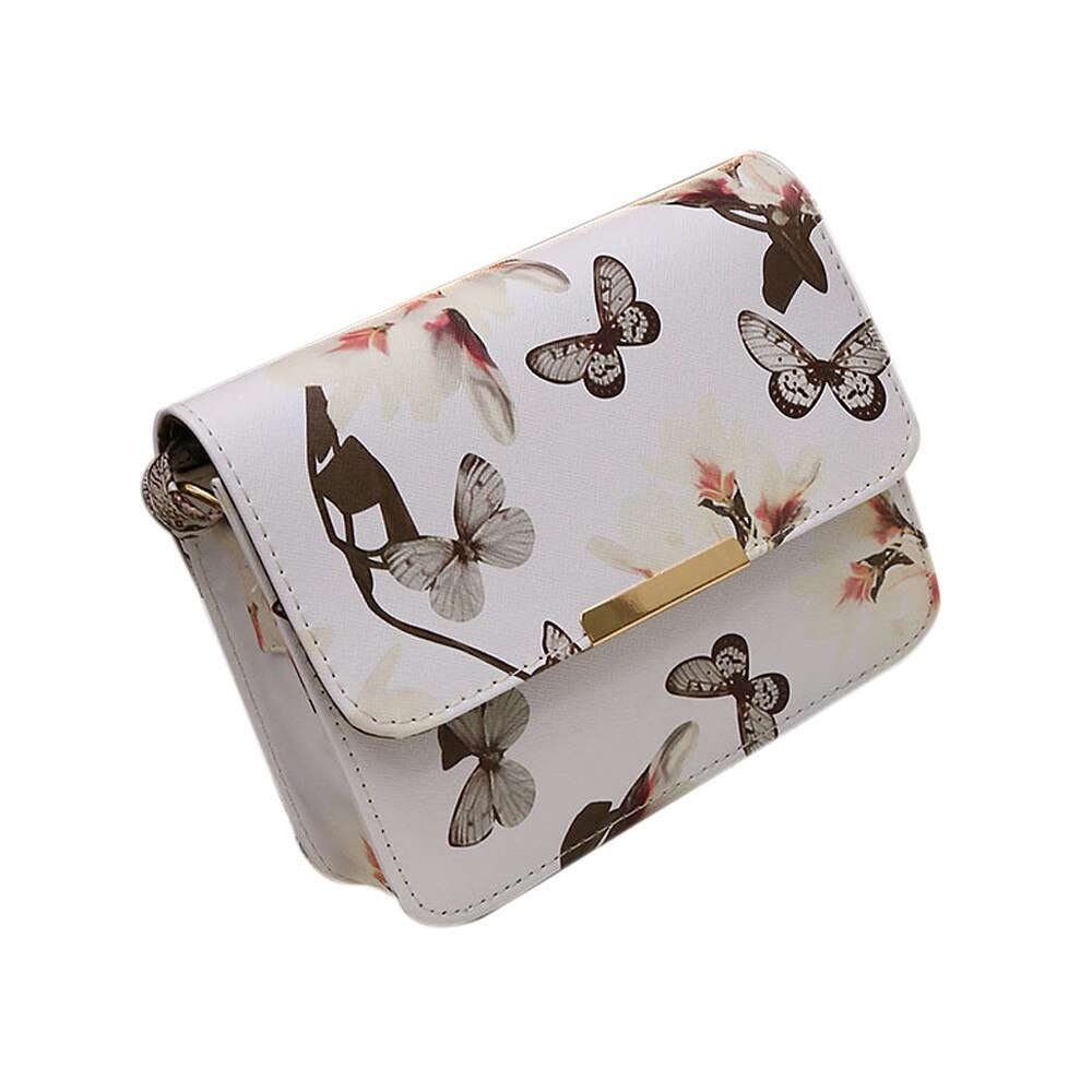 Bloemen lederen Schoudertas Satchel Handtas Retro Messenger Bag Beroemde Clutch Schoudertassen Bolsa Zak Zwart Wit #30: White