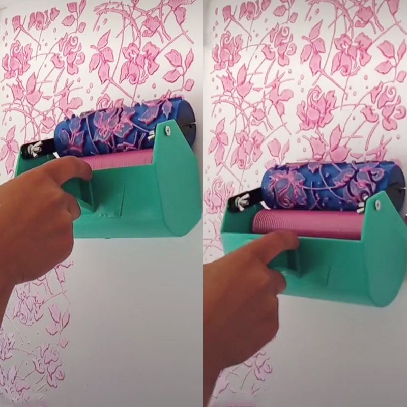 Macchina per verniciatura a colori monocolore per strumento pennello a rullo da 7 pollici
