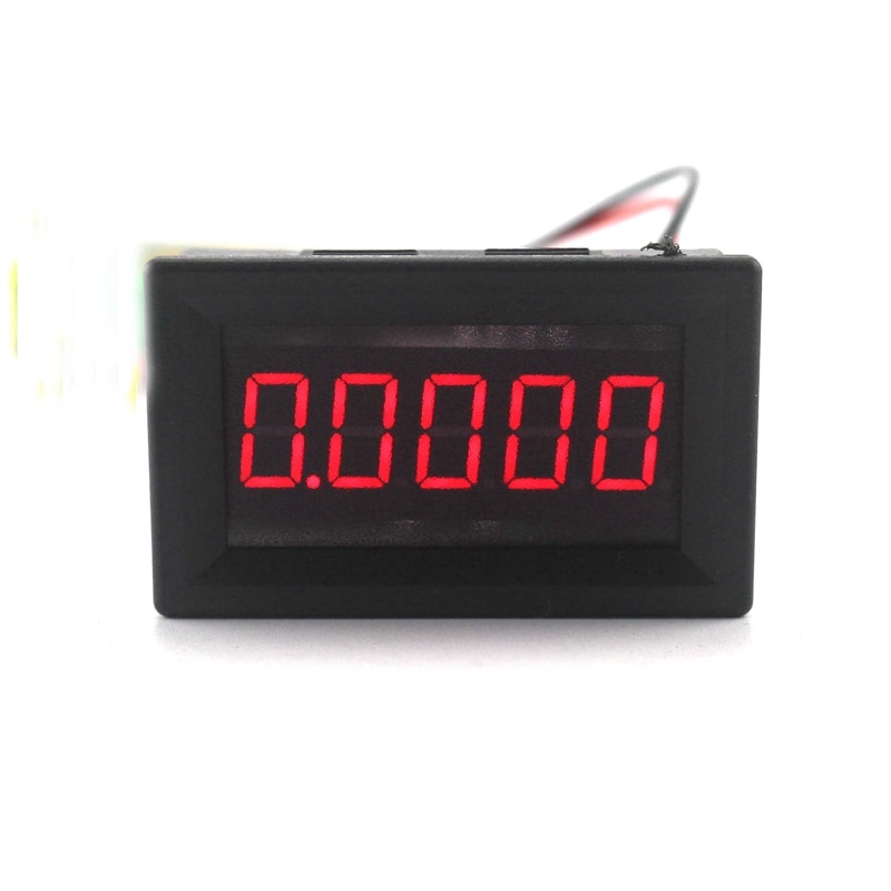 0.36" 5 Digits 0-3.0000A DC Ammeter Digital amp Ampere panel Meter Red LED Electric Current Tester Gauge Built-in Shunt