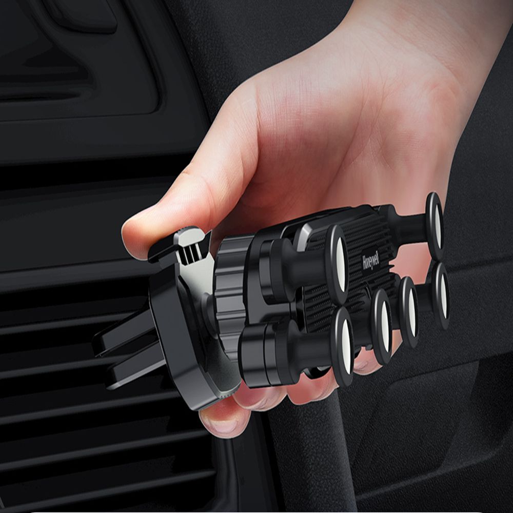 Honeywell air outlet gravity car phone holder, automatically tensioned, full protection from six-point support, suitable for 4,7-6,7 in