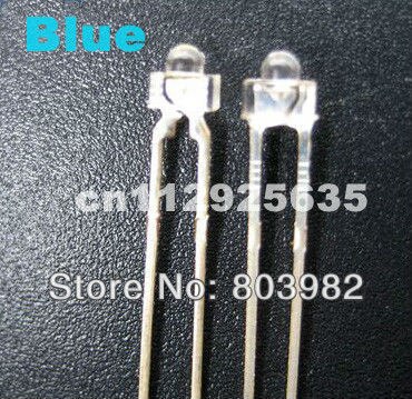 (CE&Rosh)Blue pilot lamp 2mm DIP diode 460-475nm 3.0-3.5V 50PCS through hole led