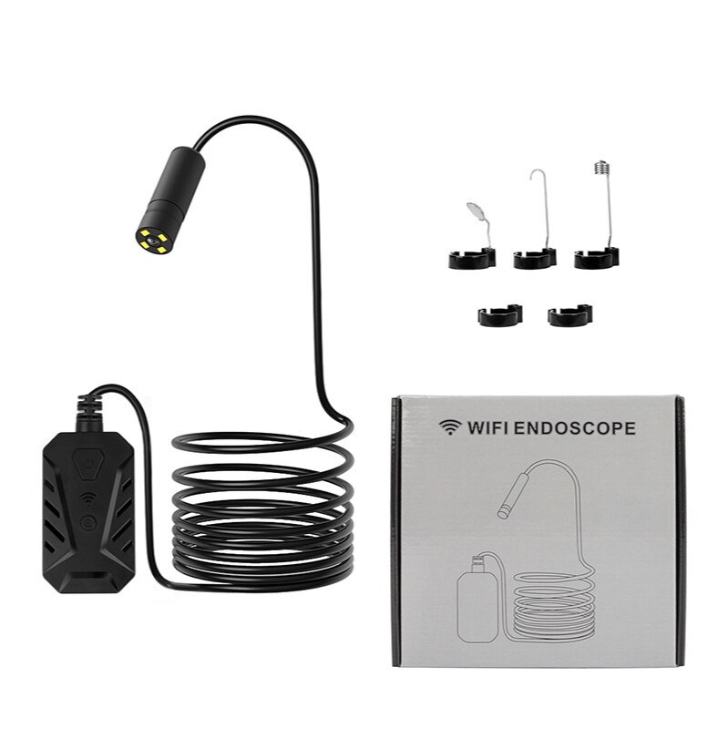 3 in 1 Semi-rigid USB Endoscope Camera 8MM IP67 Waterproof Snake Camera With 6 Led for Windows &amp; Macbook PC Android Endoscope: 8mm-10m
