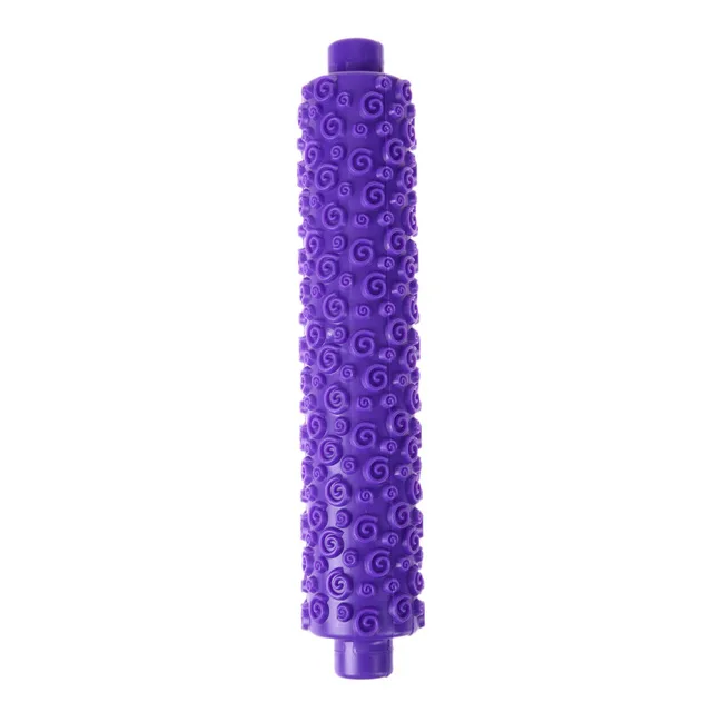 Kakdekoration med präglade kavel texturerad non-stick fondant bakverk glasyr lera degrulle köksredskap bakning: Violett/紫罗兰