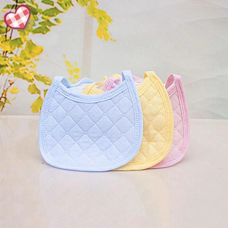 5Pcs Baby Newborn Bibs Baby Solid Color BURP Cloth Cotton Towel Infant Scarf