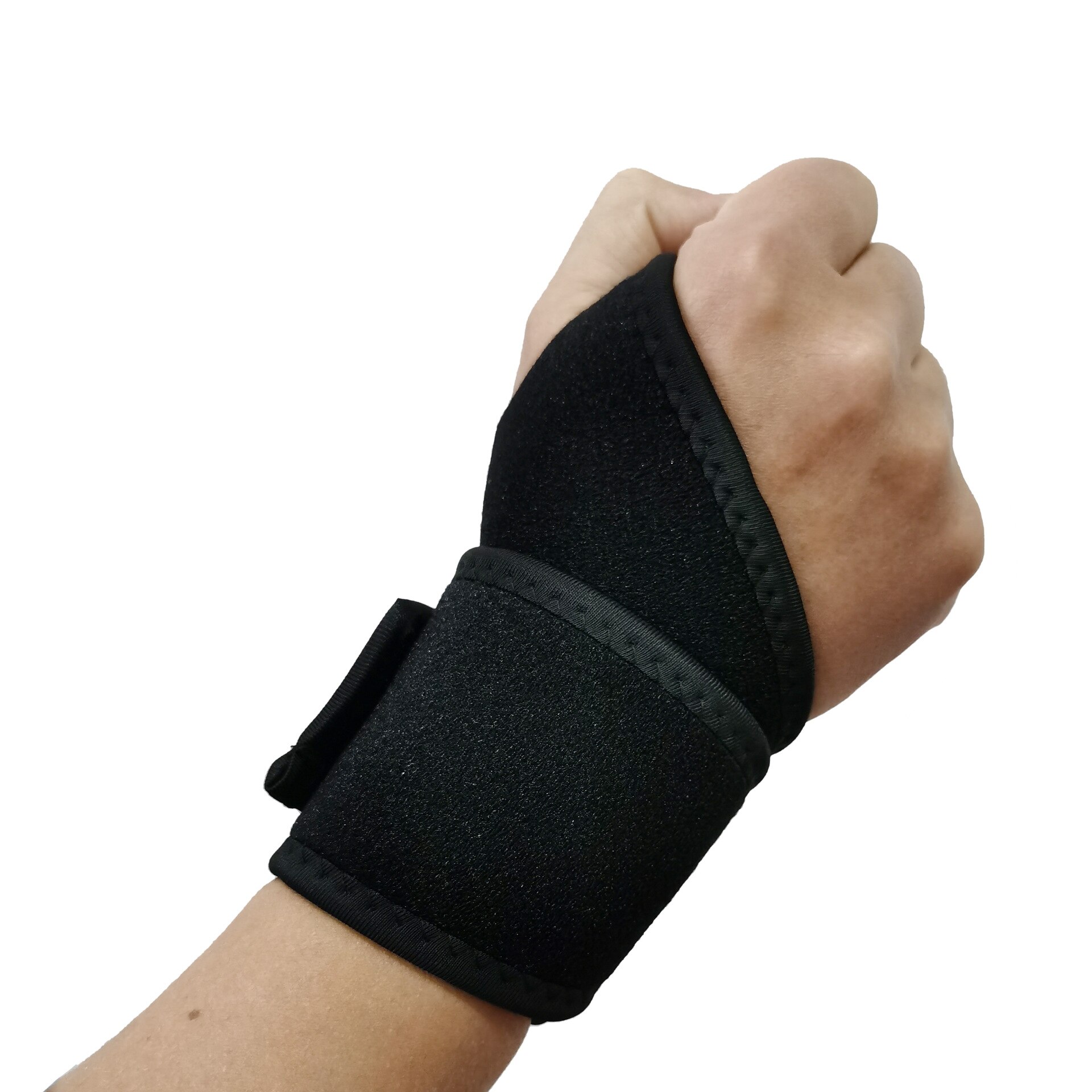 1 stück handgelenkbandage zur unterstützung von handgelenken und händen im fitnessstudio, verstellbarer bandagenriemen, handgelenkstützen für sport- und gewichtheberhandschuhe: A-schwarz