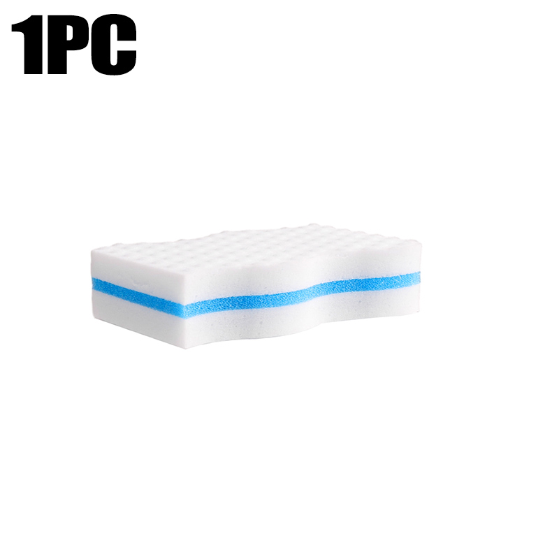 3 Layer Magic Sponge Eraser Cleaning Pads for Bathroom Kitchen Floor Bathtub Toilet Baseboard Wall Cleaner Blue White Sponge: Army Green