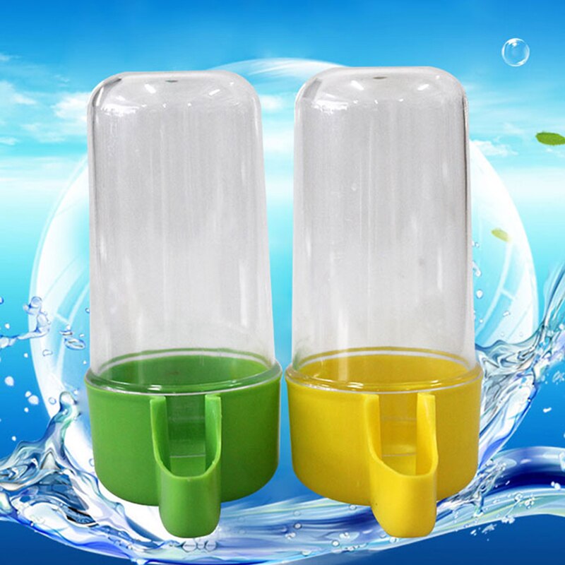 Plastic Automatic Bird Pet Feeder Food Water Bottle Feeder Storage Parrot Cage Drink Container Fruit basket Canary 50/200ml