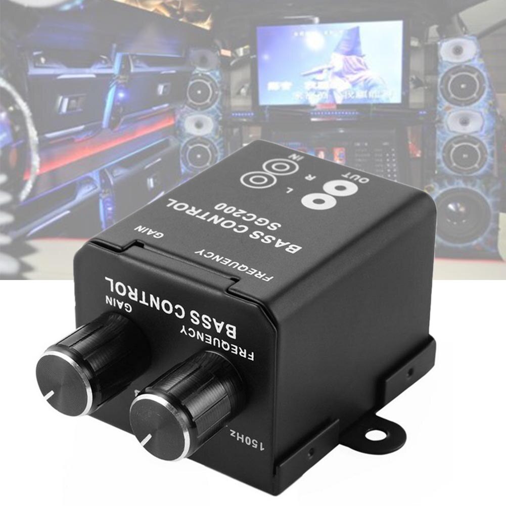 Regulator Auto Audio Knop Bass Controller Volume Bedienen Versterker Subwoofer Universele Professionele Praktische Remote