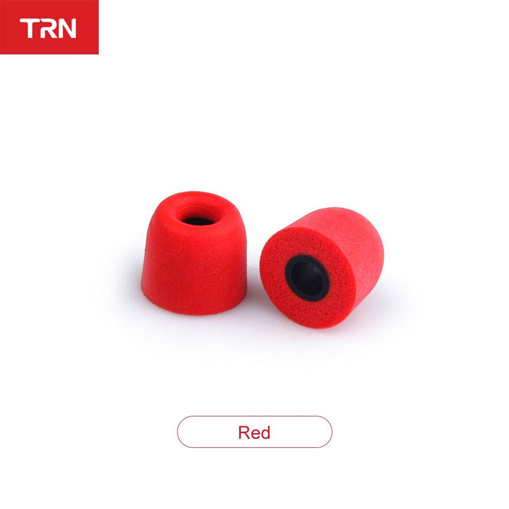 TRN 1Pairs (2pcs) Bawełniane nauszniki z pamięcią słuchawek Chronic rebound zatyczki do uszu gąbka Memory Earphone earmuff v90 MT1 vx pro TA2