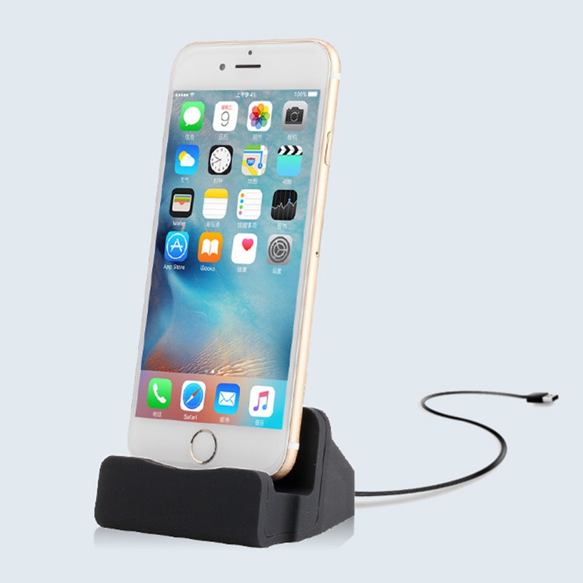 Mode Smartphone Laadstation Dock Station Voor Iphone 7 Apple Docking Station Cradle Oplader Houder Mobiele Telefoon Stand