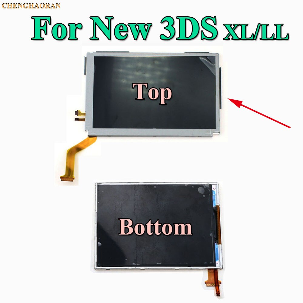 1pcs Top Upper & Bottom Lower LCD Display Screen Replacement for Nintendo DS Lite For DSL For NDSL For 3DS 3DS XL LL: For New 3DS XL Top