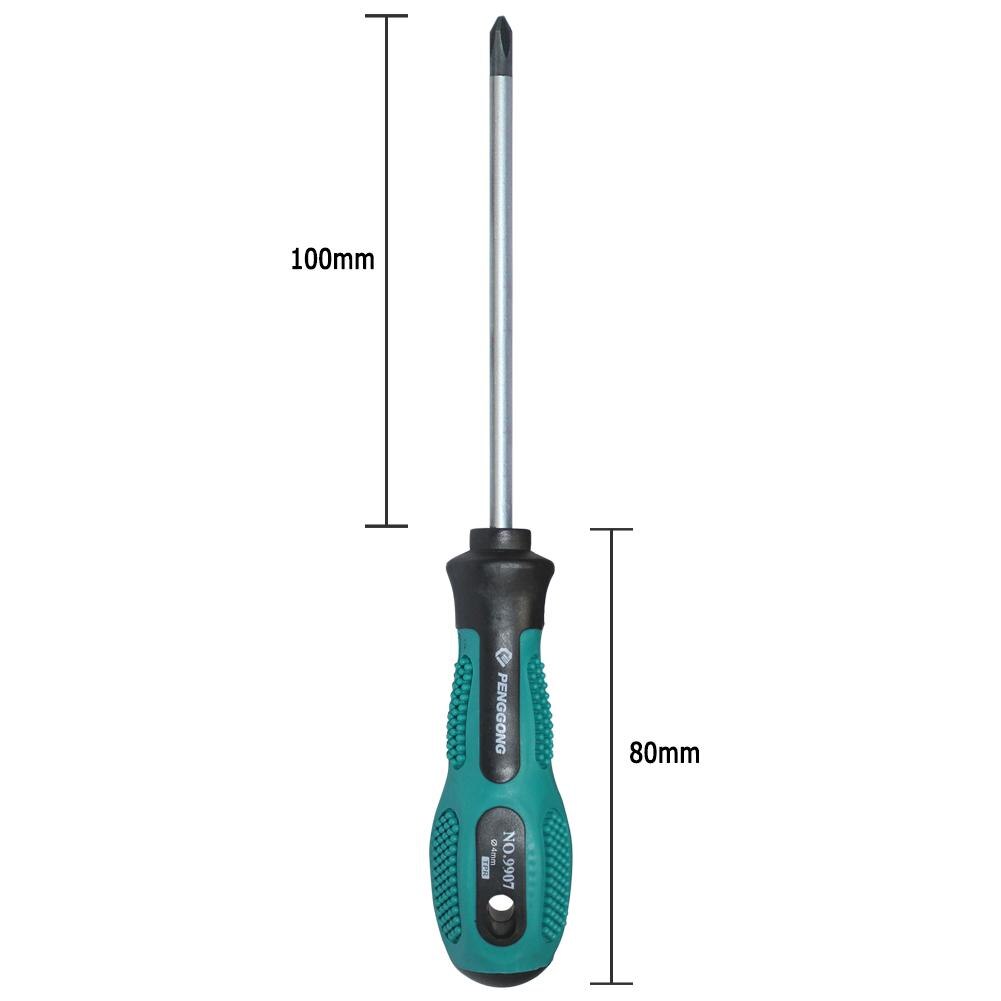 1PC Insulated PP Handle Hand Screwdriver Screw Driver Electrician's Repair Tool Multi Tool Hand Tools ferramenta: 100mm Cross
