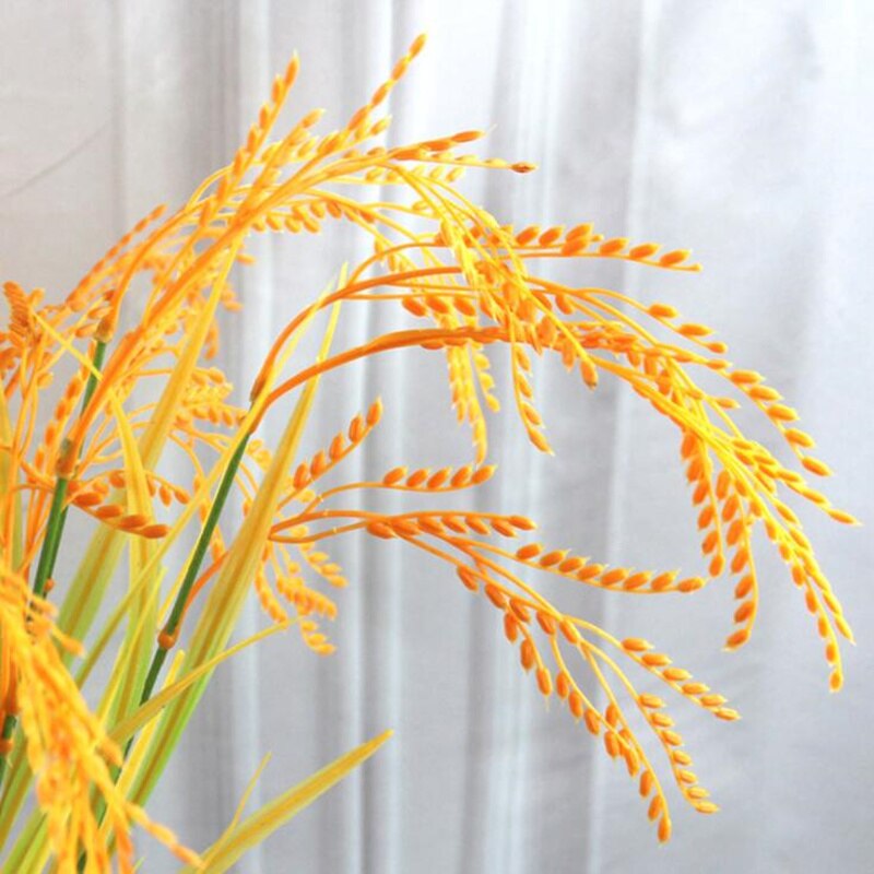 Artificial Wheat Bouquet Plant Plastic Flower Wreath Wedding Party Decoration DIY Craft Scrapbook Home Decor