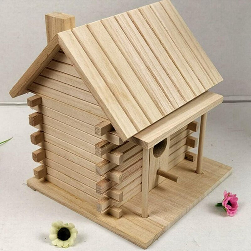 Bird House Wall-Mounted Wooden Nest Dox Nest House Bird House Bird Box Wooden Box Cage Decoration Garden Ornament