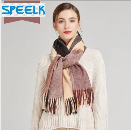 Spring/Winter Women Plaid Scarf Scarves Cashmere Shawls and Wraps Long Foulard Head scarves: 8
