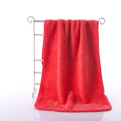 140*70cm Strong Absorbing Water Bath Super-sized Microfiber Soft Breathable Dog Towels For Golden Dogs Pet Towel Accessories: Red / 70x140cm