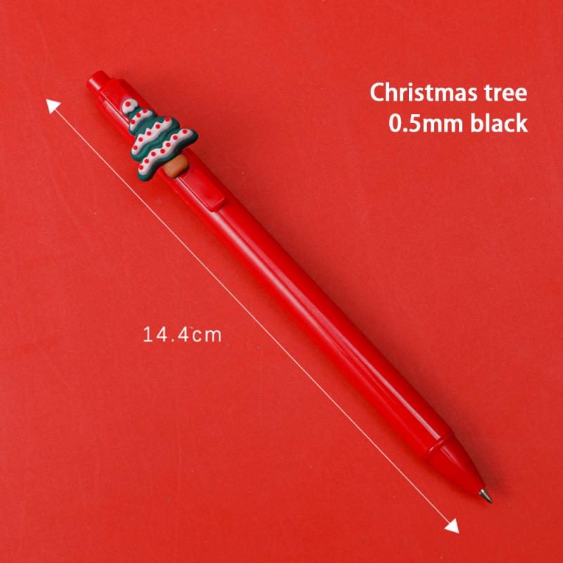 Christmas Gel Pen Neutral Pen Stationery Students Pen Black Pen School Supplies Christmas Ornaments For Home Navidad: 04