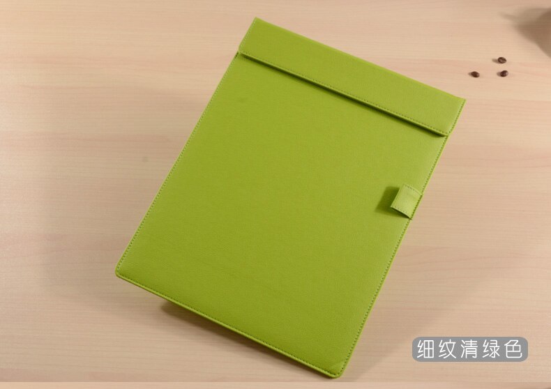 Candy A4 document conferentie papier map flap notepad documenten briefpapier organizer menu cover kantoor schoolbenodigdheden 1212B: green