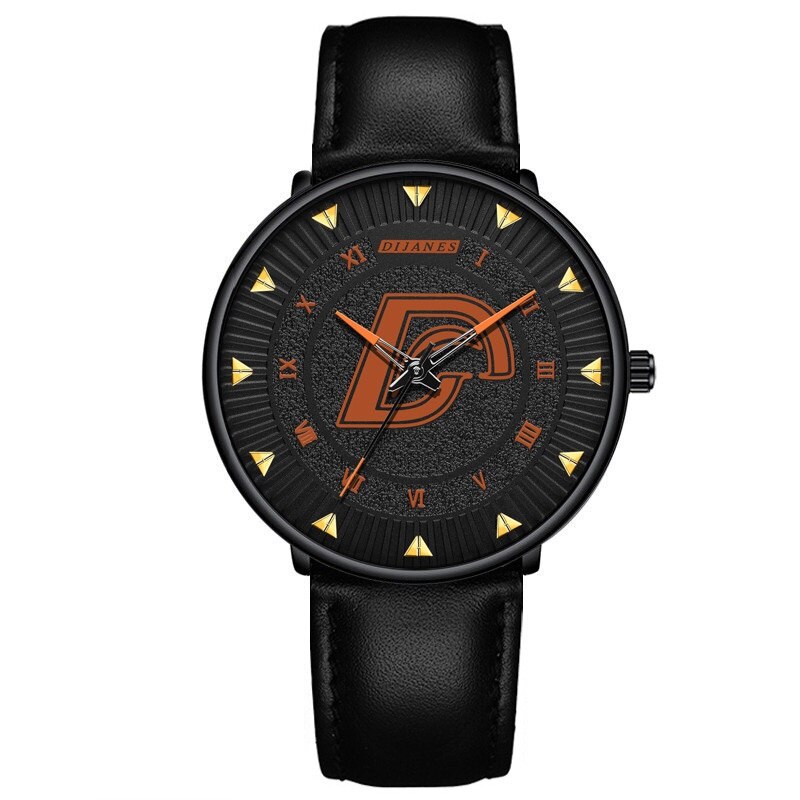 Minimalistische Mannen Mode Ultra Dunne Horloges Eenvoudige Mannen Business Roestvrijstalen Gaas Riem Quartz Horloge Relogio Masculino: L Black Yellow
