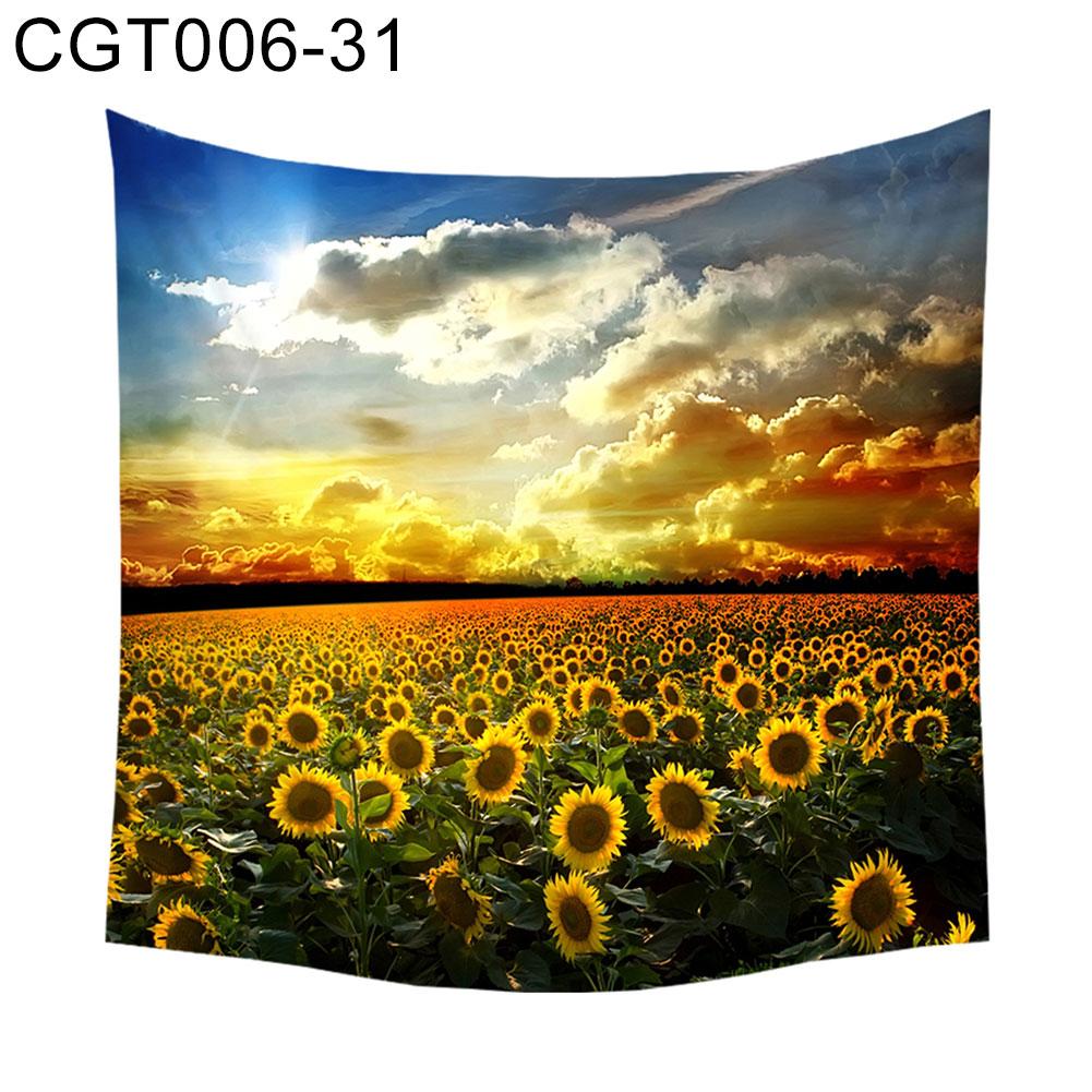 Tapisserie arbre forêt étoile ciel tournesol tenture murale tapisserie tapis toile de fond décor mur tissu tapisseries macramé