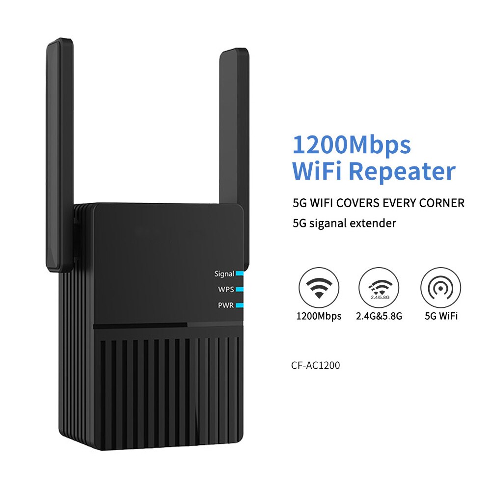 KEBIDU 1200Mbps Wireless Wifi Router Long Range Dual Band 2.4+5Ghz High Power Wifi Repeater Wifi Extender Wlan Wi-fi Amplifer