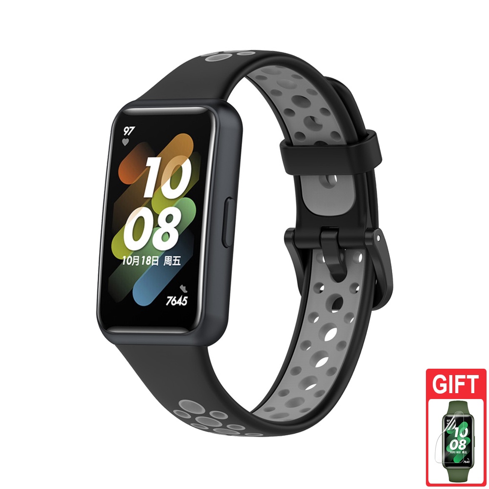 Silikonarmband Ersatzarmband für Huawei Band 9 8 7 6 / Honor Band 7 6: XXXL / 橄榄绿