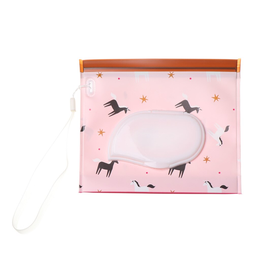 Nouvelles lingettes étui de transport embrayage propre lingettes humides sac cosmétique pochette facile à transporter Snap-Strap boîte à mouchoirs bébé poussette accessoires: F