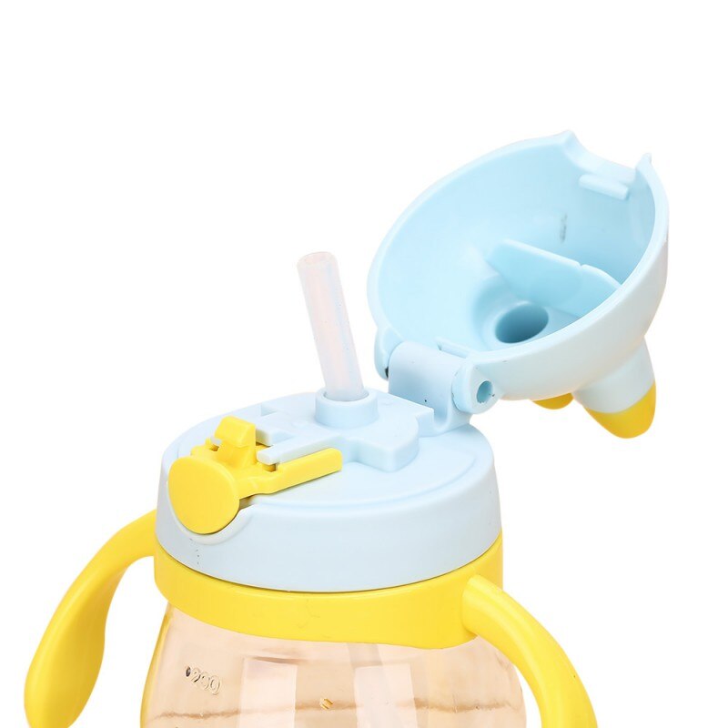200ML Baby Cup Kids Children Learn Feeding Drinking Water Straw Handle Bottle mamadeira Sippy Training Cup Baby Feeding Cup