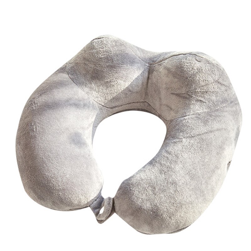 Reisen Kopfkissen Pro Flugzeug Wagen Sekretariat Super Leicht tragbar Plüsch- U geformt Nacken Kopfkissen Schlaf mit Nein Nacken Schmerzen Pro Heimat: Licht Grau