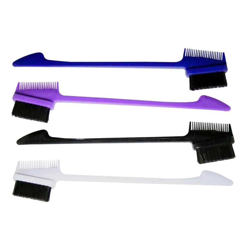 Edge Control Brush Double Sided Comb Smooth Natural Look Polished Hair Brush